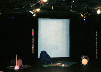 The set for "As The Rhythm Changes" at Dreamland Arts