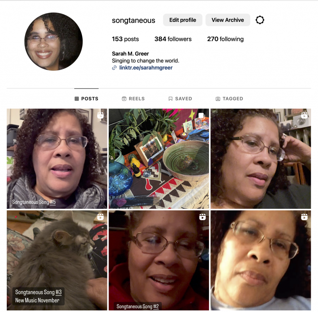 image of instagram profile page 